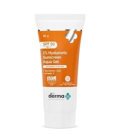 The Derma Co 1% Hyaluronic Sunscreen Aqua Gel SPF 50 PA++++