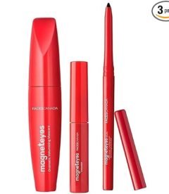 FACES CANADA Magneteyes Range Trio Pack - Black, 13.35 g | Kajal + Eyeliner + Mascara