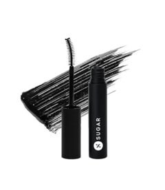 SUGAR Cosmetics Uptown Curl Lengthening Mascara | Lasts Upto 8 hrs | Lightweight and Smudgeproof With Lash Growth Formula - 01 Black Beauty - 5ml