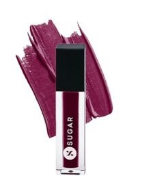 SUGAR Cosmetics Smudge Me Not Liquid Lipsticks for Women 08 Wine And Shine