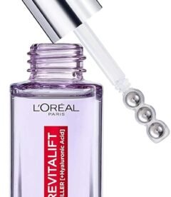L'Oréal Paris 2.5% Hyaluronic Acid and Caffeine Eye Serum, Revitalift Filler, Replumps, Brightens And De-Puffs Eyes – 20ml