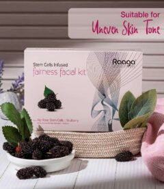 Stem Cells Infused Fairness 6 Step Facial Kit | Brightening Power of Mulberry and Alp Rose Stem Cells | Reduces Dark Spots | All Skin Types (61g)