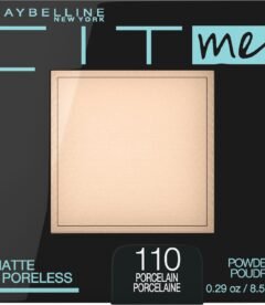 Fit Me Matte + Poreless Powder Foundation Makeup 110 Porcelain (8.5g)