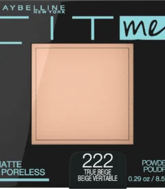 Fit Me Matte +True Beige Powder Foundation Makeup 222 True Beige (8.5g)