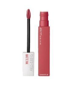 Maybelline New York Liquid Matte Lipstick, Long Lasting, 16hr Wear, Superstay Matte Ink, 225 Delicate, 5ml