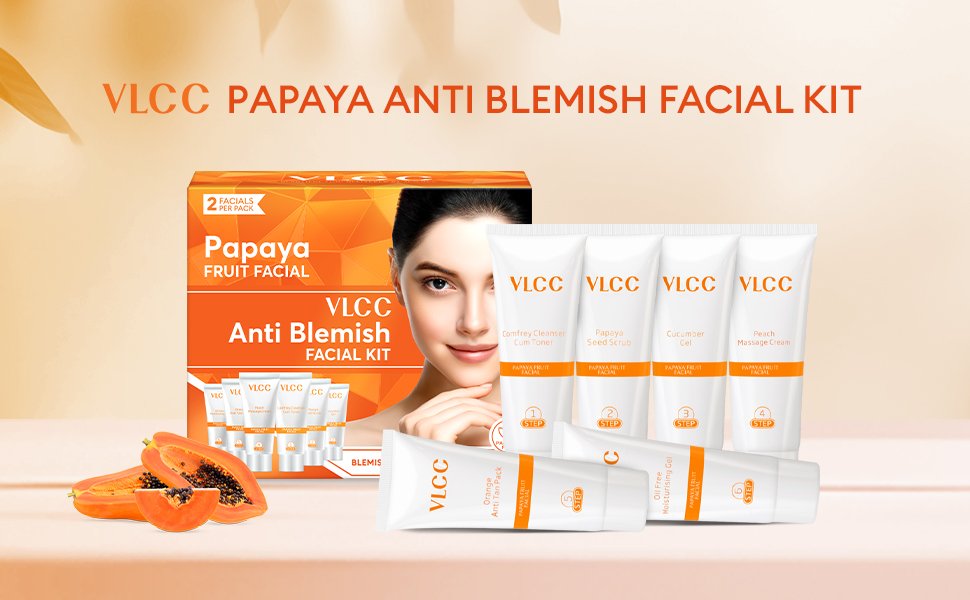 VLCC Papaya Fruit Single Facial Kit - 6