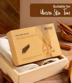 Raaga Professional Stem Cells Infused Anti Acne 6 Step Facial Kit | Cinnamon, Green Grapes, Chilli Pepper Stem Cells (61g)