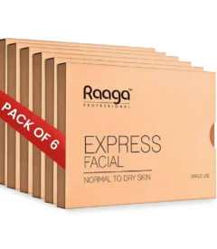 Express Facial Kit (6 Step Process) Rejuvenates and Revitalises Skin, Improves Skin Texture | Normal To Dry Skin | Pack of 6 (35g X 6)