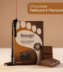 Raaga Professional Chocolate Pedicure and Manicure Kit for Soft & Relaxed Hands and Feet | 99% Pure Cocoa Butter | 6 Sachets | 63 gm
