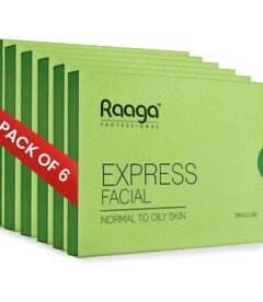 Express Facial Kit (6 Step Process) Rejuvenates and Revitalises Skin, Improves Skin Texture | Normal To Oily Skin | Pack of 6 (35g X 6)