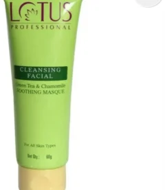 Lotus Professional 2-Pcs Green Tea Chamomile Cleansing Facial Soothing Masque - 60g Each