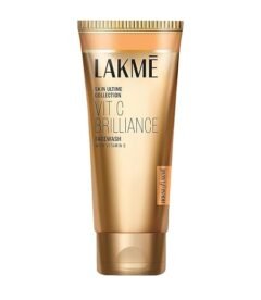 Lakme Vitamin C Brilliance Facewash 100g | Vitamin C Face Wash for Glowing and Brighter Skin | 100% Soap Free Cleanser
