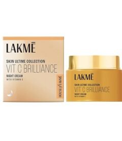 Lakme Vitamin C Brilliance Night Cream with Vitamin C 50G, healthy, glowing skin