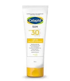 Cetaphil Sun Spf 30 Sunscreen Gel, White, Hydrate & Nourish With Chemical Free Sun Protection,100 ml