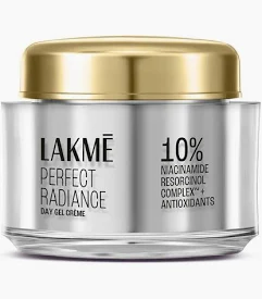 Lakme Perfect Radiance Day Gel Crème with 10% Niacinamide Resorcinol Complex & Antioxidants, 50g