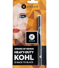 SUGAR Cosmetics Stroke Of Genius Heavy-Duty Kohl with Sharpner 1.2gm - 01 Back To Black