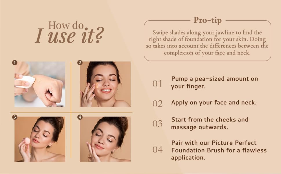 Foundation, Silicon based, High coverage, Long-lasting, weightless foundation, waterproof