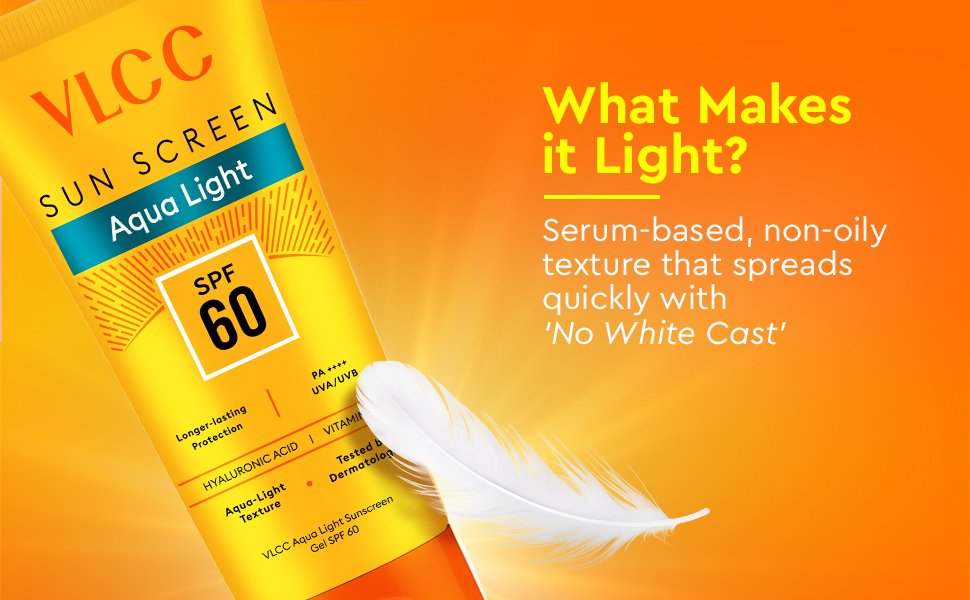 VLCC Aqua Light Sunscreen Gel SPF 60 PA++++ - 2