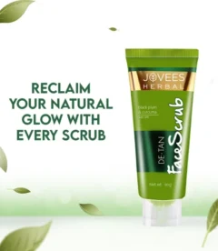 Jovees Herbal De-Tan Scrub With SPF For Brightening & Revitalizing Face Scrub (50g)