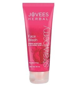Jovees Herbal Strawberry Face Wash For Hydrating & Glowing Skin with Strawberry Ext. (50ml)