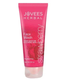 Jovees Herbal Strawberry Face Wash For Hydrating & Glowing Skin with Strawberry Ext. (120ml)