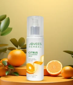 Jovees Herbal Citrus Cleansing Milk With Lemon Peel Extract and Almond (100 ML)