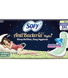 Sofy AntiBacteria Nights Pads, Longest XXL, 323 mm, 30 pcs