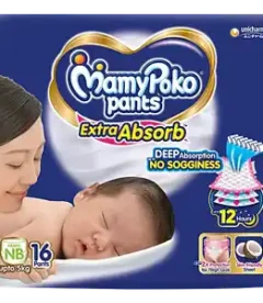 Mamy Poko Pants Extra Absorb NB 16S