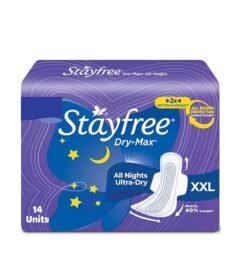 Stayfree Dry Max All Night Sanitary Napkins (Pack of 14)