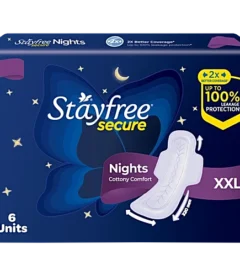STAYFREE Secure Nights Sanitary Pads - XXL, 6 pcs