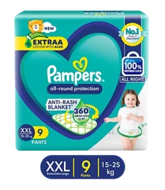 Pampers Complete Skin Comfort Diaper Pants - XXL, 15-25 kg, 9 pcs