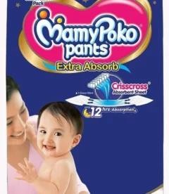 MamyPoko Extra Absorb Diaper - Large Size Pack of 22 Diapers - L (22 Pieces)