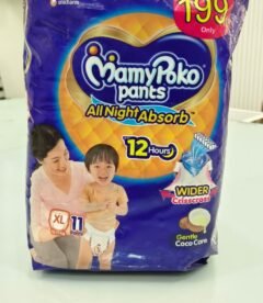 MamyPoko Pants All Night Absorb Baby Diapers, Large (XL), 11 Count 12-17 kg