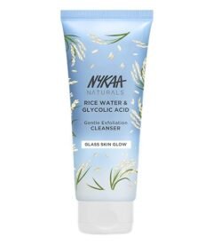 Nykaa Rice Water & Glycolic Acid Gentle Exfoliation Face Wash Cleanser for Glass Skin Glow, All Skin Types, 100ml