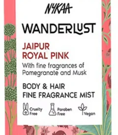 NYKAA Wanderlust Jaipur Royal Pink Floral Fruity Body & Hair Fragrance Mist (200ml) Perfume  -  200 ml (For Men & Women)