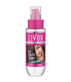 Livon Serum for Women for All Hair Types for Frizz-free, Smooth & Glossy Hair, with Argan Oil & Vitamin E, 20ml