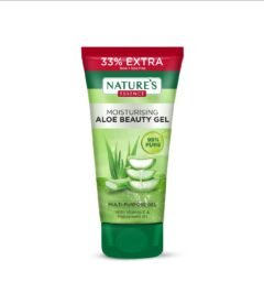 Nature's Essence Moisturising Aloe Beauty Gel with Vitamin E and Peppermint Oil | MultiPurpose Gel | 99% Pure 150+50g