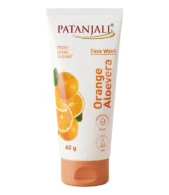Patanjali Orange Aloevera Face Wash, 60g