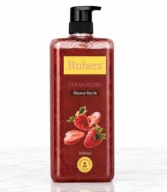 Shower Scrub Strawberry – Refreshing Exfoliating Body Wash with Strawberry Extract – Soft & Smooth Skin – 1000ml