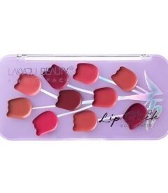 Professional Lipstick Palette with 10 Cream Lip Colors