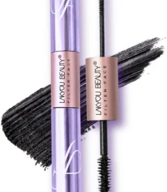 Lakyou Beauty Filter Face Volumizing Lengthening Double Head Mascara Black Water Proof 10 ml (Black)