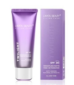 Lakyou Beauty Filter Face Twilight HD Foundation Cream with Weightless Matte Finish SPF30, 80ml, 03 Natural Beige