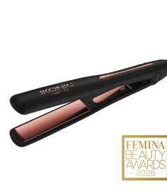 Ikonic Professional Ikonic Professional Gleam 3.0 Hair Straightener with Super Slim 1 Inch Plates, Rose Gold Titanium Surface & Digital Heat Control