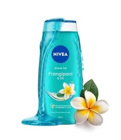 NIVEA Frangipani & Oil 250ml Body Wash| Shower Gel with Care Oil Pearls