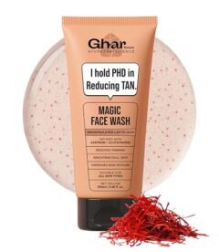 Ghar Soaps Magic De-Tan Face wash With Saffron & Glutathione 100ml