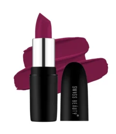 SWISS BEAUTY Pure Matte Lipstick   210 Burgundy