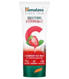 Himalaya Brightening Vitamin C Strawberry Face Wash | Vitamin C, Niacinamide & Strawberry 50ml
