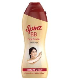 Spinz BB Face Powder, 70g | Natural Beige | Instant Glow | Covers Spots & Blemishes | Smooth Matte Finish for Everyday Look | Brightens & Evens Skin Tone (70g)