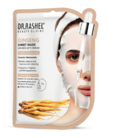 DR.RASHEL Ginseng Face Sheet Mask With Serum For Women and Men All